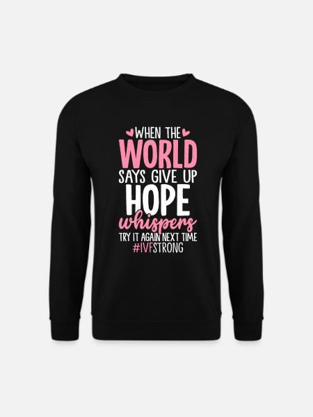 Funny IVF One in Eight Egg Retrieval Embryo - Unisex Sweatshirt - black