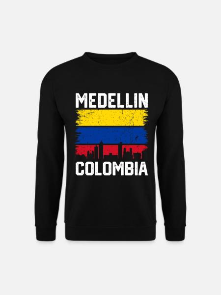 Medellin Kolumbien Lustig Kolumbianisch Hispanisch Latino - Unisex Pullover - Schwarz