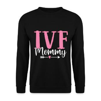 IVF Mommy Embryology IVF Pineapple Egg Retrieval - Unisex Sweatshirt - black - Front - Alina (178cm) & Michal (187cm)