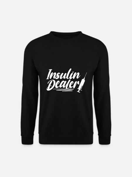 Insulin Dealer Lustiger Diabetes Nutzlose Bauchspeicheldrüse - Unisex Pullover - Schwarz