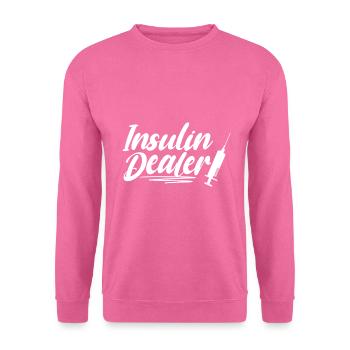 Insulin Dealer Funny Diabetes Useless Pancreas - Unisex Sweatshirt - pink - Front