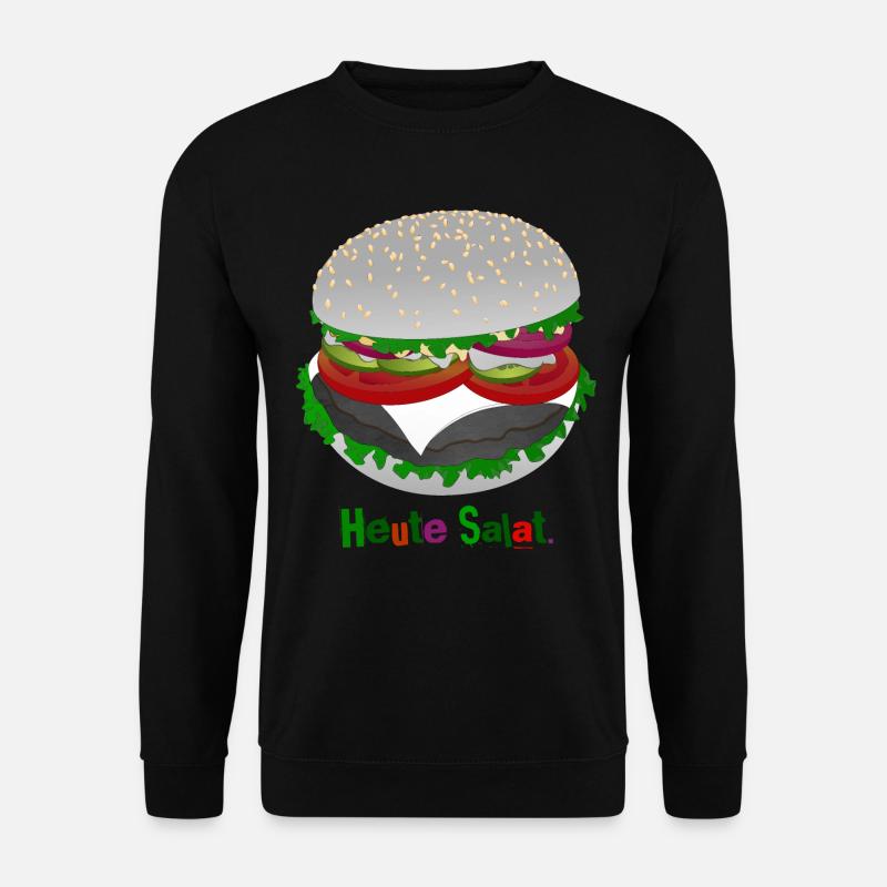 Burger-style salad - Unisex Sweatshirt - black