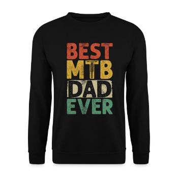 Meilleur papa VTT de tous les temps Papa vététiste VTT drôle - Sweat-shirt Unisexe - noir - Devant - Alina (178cm) & Michal (187cm)