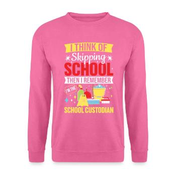 Lustiger Schulreiniger Hausmeister Hausmeister - Unisex Pullover - Pink - Vorne