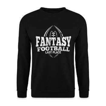 Fantasy Football Dernière place Drôle FFL Commish - Sweat-shirt Unisexe - noir - Devant - Alina (178cm) & Michal (187cm)