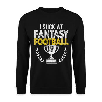 Je suis nul à Fantasy Football Dernier Plast Drôle FFL - Sweat-shirt Unisexe - noir - Devant - Alina (178cm) & Michal (187cm)