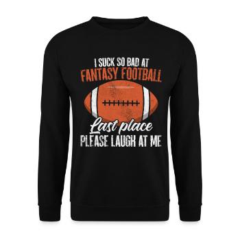 Je suis tellement nul à Fantasy Football Funny FFL Draft - Sweat-shirt Unisexe - noir - Devant - Alina (178cm) & Michal (187cm)