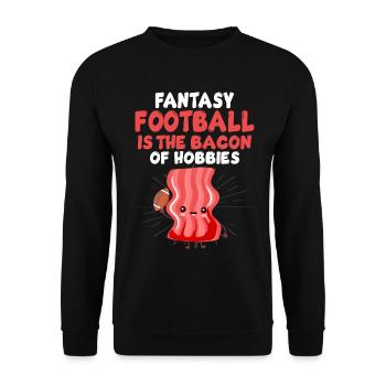 Funny Fantasy Football Draft Kickers Commissioner - Unisex Sweatshirt - black - Front - Alina (178cm) & Michal (187cm)