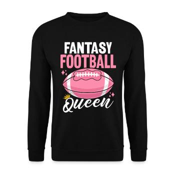 Fantasy Football Queen FFL Filles Commish Draft - Sweat-shirt Unisexe - noir - Devant - Alina (178cm) & Michal (187cm)