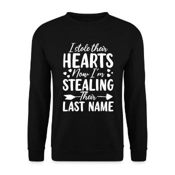 Adoptive Parents Gotcha Day Foster Care Funny - Unisex Sweatshirt - black - Front - Alina (178cm) & Michal (187cm)