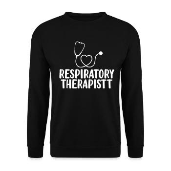 Atemtherapeut Peds RT Respiratory - Unisex Pullover - Schwarz - Vorne - Alina (178cm) & Michal (187cm)