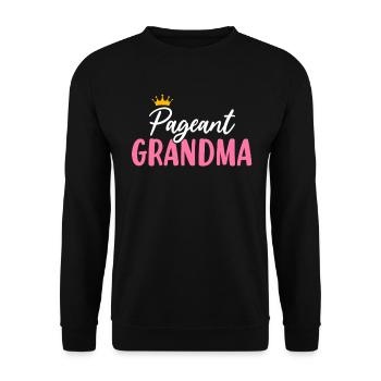 Festzug Oma Glanz Glam Schönheit Oma - Unisex Pullover - Schwarz - Vorne - Alina (178cm) & Michal (187cm)