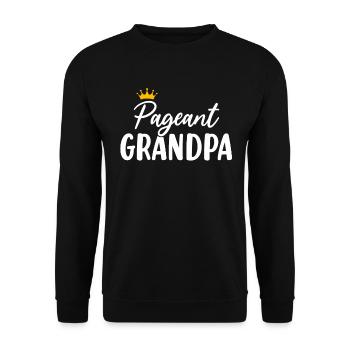 Funny Grandpa Glitz Glam Beauty Pageant Grandpa - Unisex Sweatshirt - black - Front - Alina (178cm) & Michal (187cm)