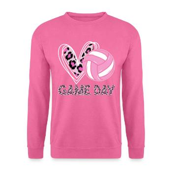 Spieltag Volleyball Lustige Beule Set Spike - Unisex Pullover - Pink - Vorne