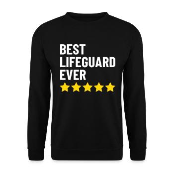 Meilleur sauveteur de tous les temps Plage de sauvetage aquatique - Sweat-shirt Unisexe - noir - Devant - Alina (178cm) & Michal (187cm)