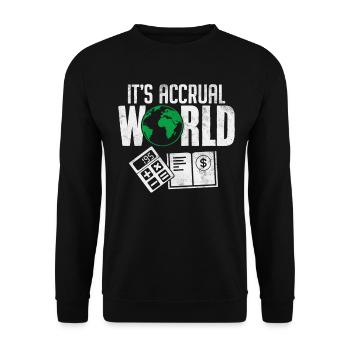 C’est la comptabilité d’exercice Comptabilité mondiale Comptabilité amusante - Sweat-shirt Unisexe - noir - Devant - Alina (178cm) & Michal (187cm)