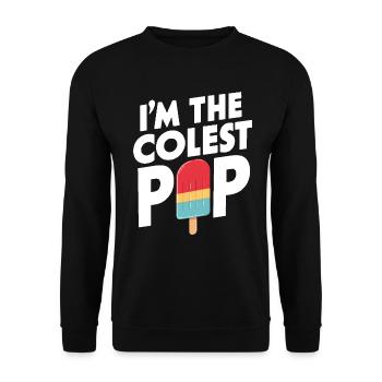 Je suis le plus cool Pop Drôle Dessert glacé Été - Sweat-shirt Unisexe - noir - Devant - Alina (178cm) & Michal (187cm)