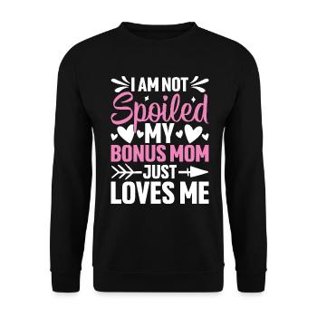 Je ne suis pas gâté mon bonus maman drôle belle-mère - Sweat-shirt Unisexe - noir - Devant - Alina (178cm) & Michal (187cm)