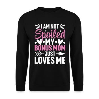 Je ne suis pas gâté mon bonus maman drôle belle-mère - Sweat-shirt Unisexe - noir - Devant - Alina (178cm) & Michal (187cm)
