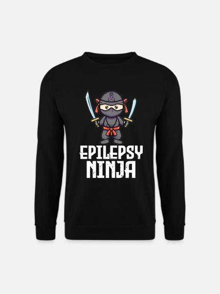 Epilepsie Ninja Störung des Nervensystems Epilepsie - Unisex Pullover - Schwarz