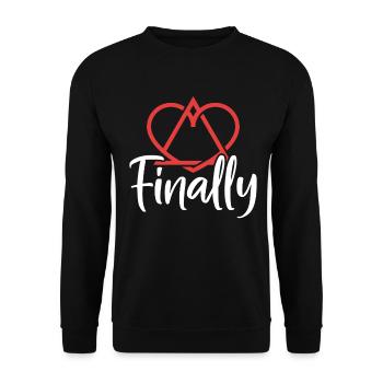 Finally Gotcha Day Foster Care Parenthood Funny - Unisex Sweatshirt - black - Front - Alina (178cm) & Michal (187cm)