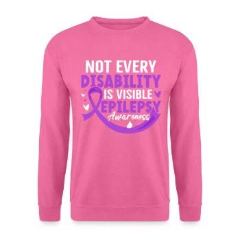 Nicht jede Behinderung ist sichtbar Lila Epilepsie - Unisex Pullover - Pink - Vorne