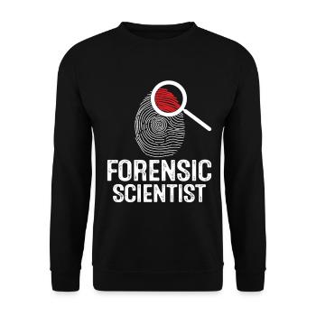 Forensic Scientist Criminology Evidence - Unisex Sweatshirt - black - Front - Alina (178cm) & Michal (187cm)