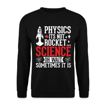 La physique n’est pas sorcier Médecin drôle - Sweat-shirt Unisexe - noir - Devant - Alina (178cm) & Michal (187cm)