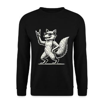 Musique Rock Heavy Metal Festival Fuchs - Sweat-shirt Unisexe - noir - Devant - Alina (178cm) & Michal (187cm)