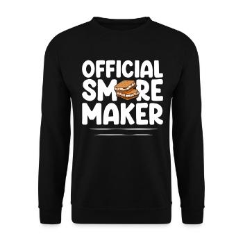 Offizieller Smore Maker Graham Crackers Lustige Smores - Unisex Pullover - Schwarz - Vorne - Alina (178cm) & Michal (187cm)
