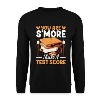 Funny Smores Toasted Marshmallow Graham Crackers - Unisex Sweatshirt - black - Front - Alina (178cm) & Michal (187cm)
