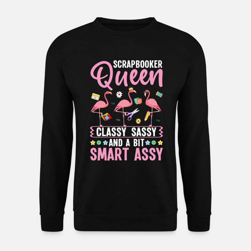 Scrapbooker Queen Lustiger Bastler Bastler - Unisex Pullover - Schwarz