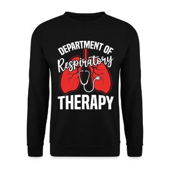 Abteilung für Atemtherapie Peds RT - Unisex Pullover - Schwarz - Vorne - Alina (178cm) & Michal (187cm)
