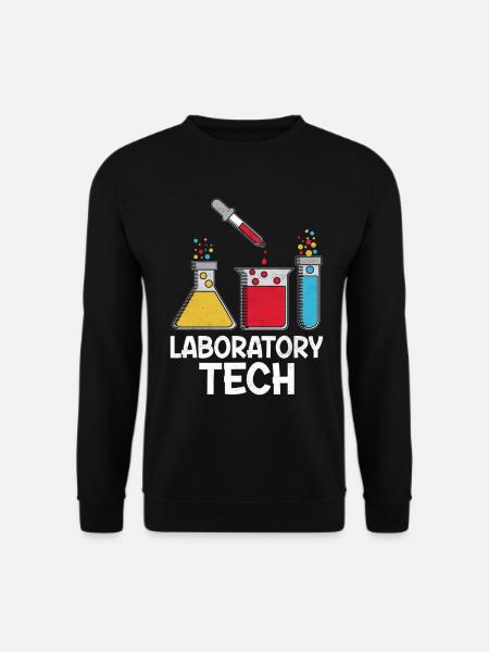 Labortechniker Lustig MLS Laborwissenschaftler Medizin - Unisex Pullover - Schwarz