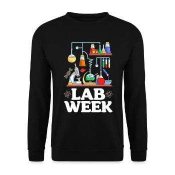 Semaine de laboratoire Sciences médicales Scientifique de laboratoire médical - Sweat-shirt Unisexe - noir - Devant - Alina (178cm) & Michal (187cm)