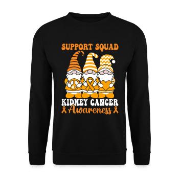 Support Squad Green Ribbon Organ Transplant - Unisex Sweatshirt - black - Front - Alina (178cm) & Michal (187cm)