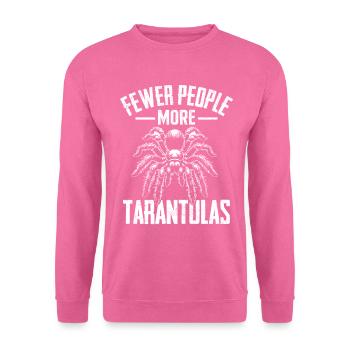 Lustige Tarantel Introvertiertes Spinnentier Exotisches Haustier - Unisex Pullover - Pink - Vorne