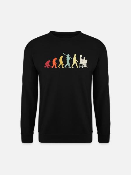 Lustige Evolution Computerinformationstechnologie - Unisex Pullover - Schwarz