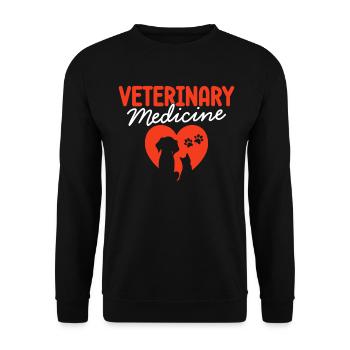 Veterinary Medicine Animal Rescue Funny Vet - Unisex Sweatshirt - black - Front - Alina (178cm) & Michal (187cm)
