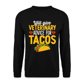 Funny Veterinary Animal Hospital Vet Medicine - Unisex Sweatshirt - black - Front - Alina (178cm) & Michal (187cm)