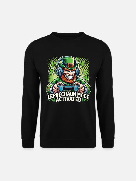 Saint-Patrick : mode Leprechaun Gamer activé - Sweat-shirt Unisexe - noir
