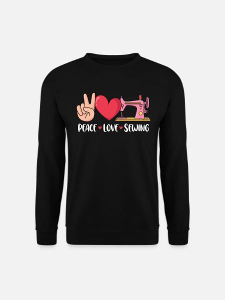 Funny Sewing Scraps Fabricologist Knitting - Unisex Sweatshirt - black