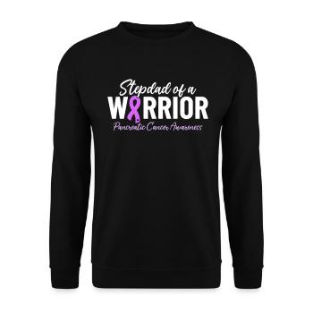 Stiefvater Von Einem Krieger Lila Band Lustig - Unisex Pullover - Schwarz - Vorne - Alina (178cm) & Michal (187cm)