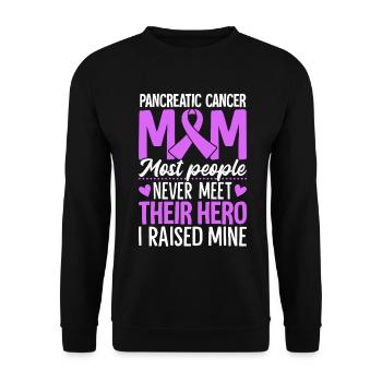 Most People Never Meet Their Hero Pancreatic - Unisex Sweatshirt - black - Front - Alina (178cm) & Michal (187cm)