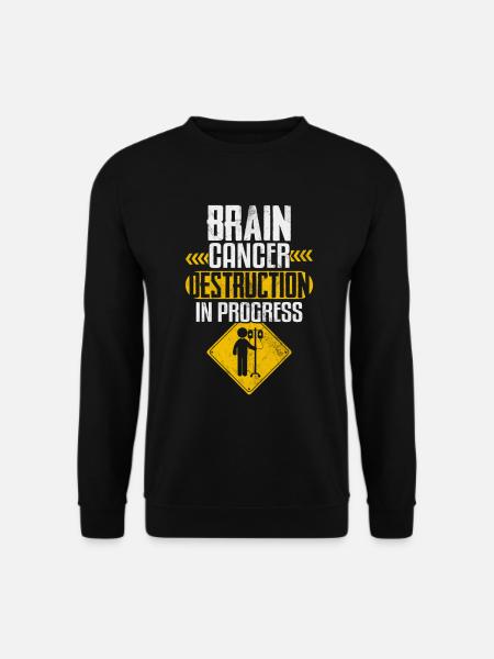Hirntumor-Zerstörung Graues Band-Glioblastom - Unisex Pullover - Schwarz
