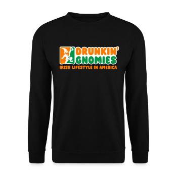 Saint-Patrick Gnomies ivres - Sweat-shirt Unisexe - noir - Devant - Alina (178cm) & Michal (187cm)