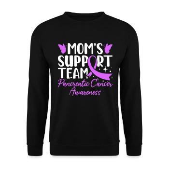 Équipe de soutien aux mamans Ruban violet Cancer du pancréas - Sweat-shirt Unisexe - noir - Devant - Alina (178cm) & Michal (187cm)