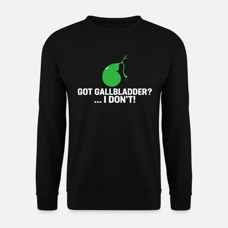 Funny Gallbladder Removal Cholecystectomy - Unisex Sweatshirt - black