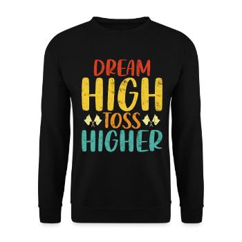 Dream High Toss Higher Retro Marching Band Lustig - Unisex Pullover - Schwarz - Vorne - Alina (178cm) & Michal (187cm)