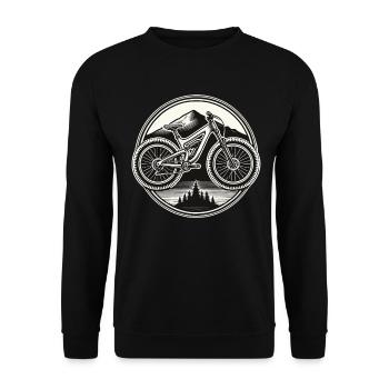 VTT Aventure Vélo Nature - Sweat-shirt Unisexe - noir - Devant - Alina (178cm) & Michal (187cm)